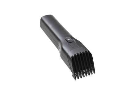 Electric hair clipper isolated on whiteの写真素材