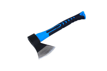 Axe for cutting wood isolated on white backgroundの写真素材
