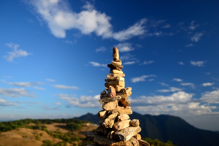 Pagoda rock of beleiveの写真素材