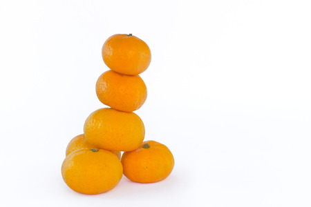 group of orange ballsの写真素材