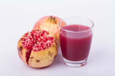 pomegranate juice and Effects of pomegranateの写真素材