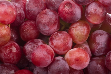 Red wine and grape juice Taken on a white backgroundの写真素材