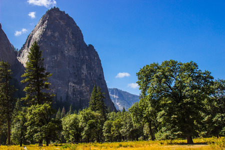 Granite Peak In Yosemite National Parkの写真素材