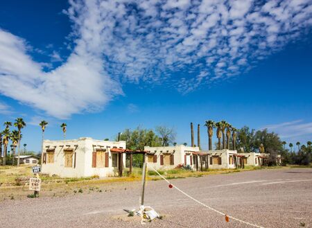 Old Abandoned Residential Units With Boarded Up Windows
