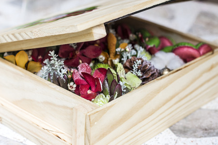 New Year bouquet in gift box. Phuket, Thailand