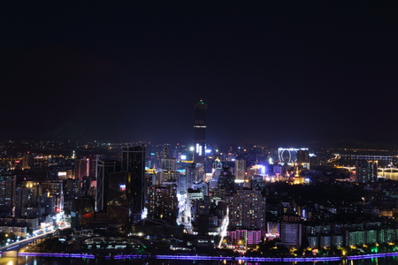 Liuzhou City Nightのeditorial素材