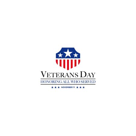 Vector design of Veterans Day template writingのイラスト素材