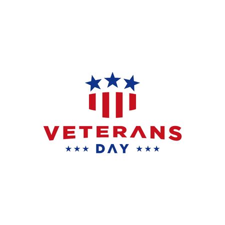 Vector design of Veterans Day template writingのイラスト素材