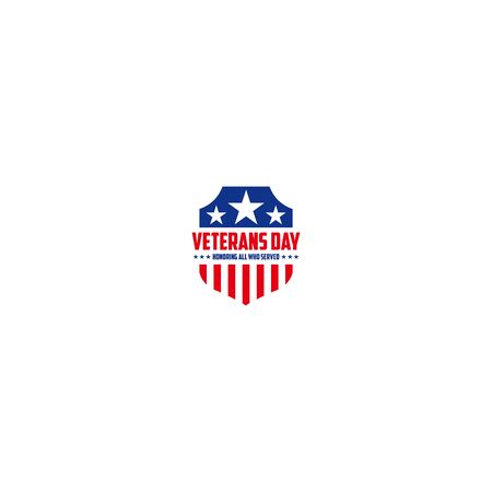 Vector design of Veterans Day template writingのイラスト素材