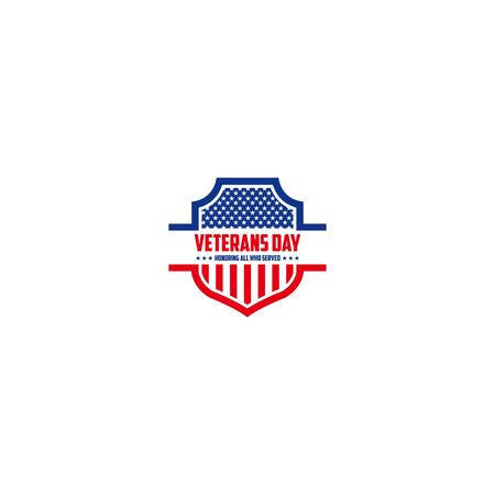 Vector design of Veterans Day template writingのイラスト素材