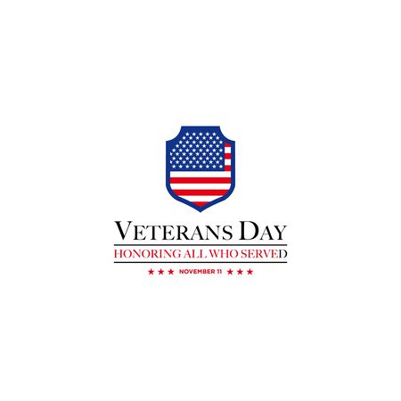 Vector design of Veterans Day template writingのイラスト素材