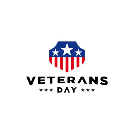 Vector design of Veterans Day template writingのイラスト素材
