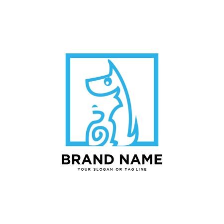 creative logo design Dog and Cat vector templateのイラスト素材