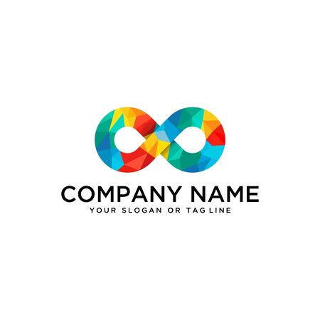 creative logo design Infinity concept vector templateのイラスト素材