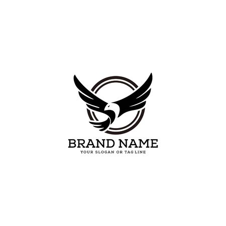 eagle logo design vector template white backgroundのイラスト素材