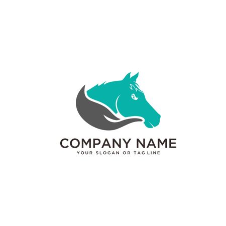 logo design horse care, horse training vector templateのイラスト素材