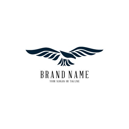 eagle logo design vector template white backgroundのイラスト素材