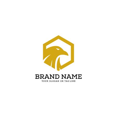 eagle logo design vector template white backgroundのイラスト素材