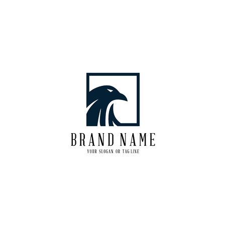 eagle logo design vector template white backgroundのイラスト素材