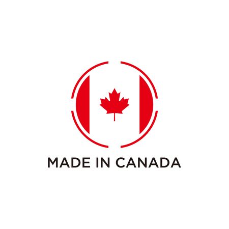 logo design concept made in canada vector templateのイラスト素材