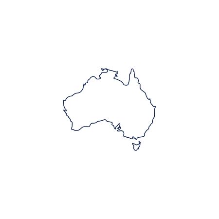 map of Australia Flag country map of australia day australia vector templateのイラスト素材