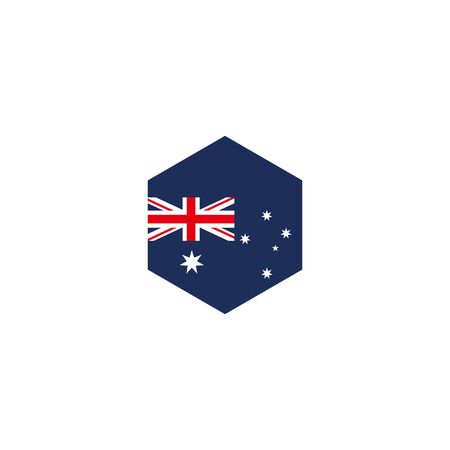 map of Australia Flag country map of australia day australia vector templateのイラスト素材