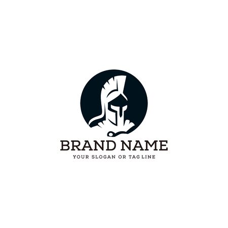 creative logo design concept spartan vector templateのイラスト素材