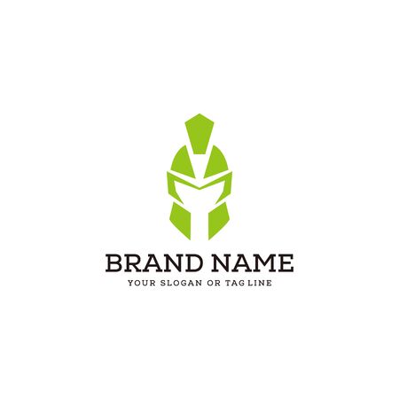 creative logo design concept spartan vector templateのイラスト素材