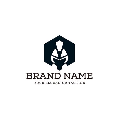 creative logo design concept spartan vector templateのイラスト素材