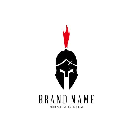 creative logo design concept warrior vector templateのイラスト素材
