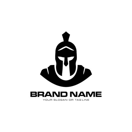 creative logo design concept warrior vector templateのイラスト素材