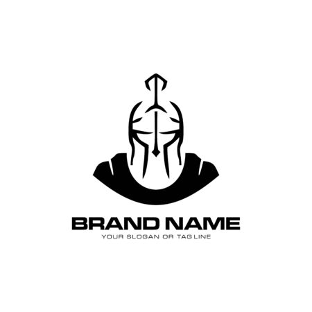 creative logo design concept warrior vector templateのイラスト素材