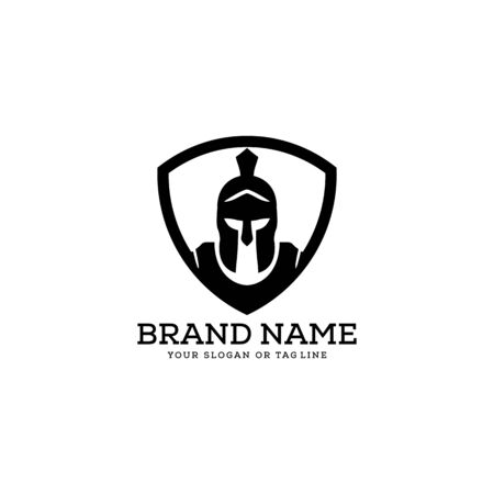 creative logo design concept warrior vector templateのイラスト素材