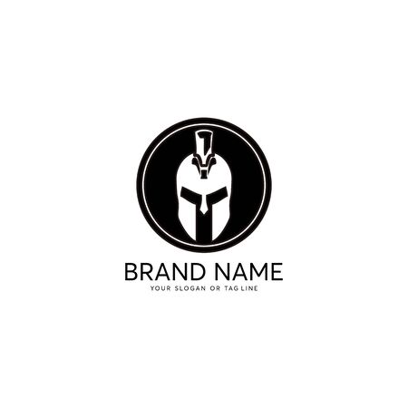 creative logo design concept warrior vector templateのイラスト素材
