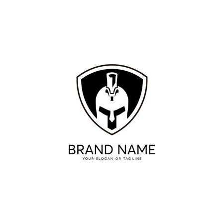 creative logo design concept warrior vector templateのイラスト素材
