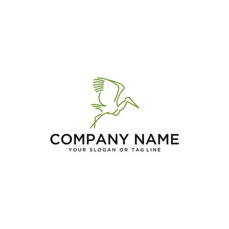 goose logo design vector template with white backgroundのイラスト素材