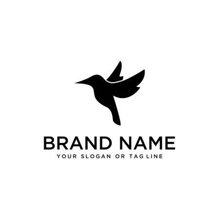 bird design logo vector white background templateのイラスト素材