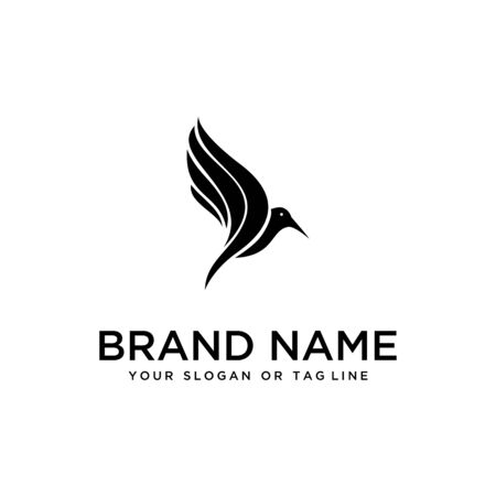 bird design logo vector white background templateのイラスト素材