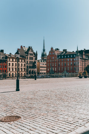 Different kinds of buildings in Swedenのeditorial素材