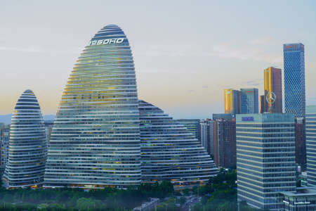 wangjing soho at beijing, chinaのeditorial素材