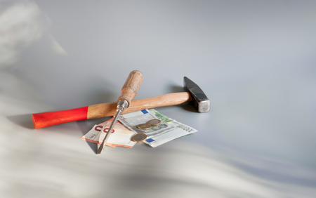 Costs of do it yourselfの写真素材