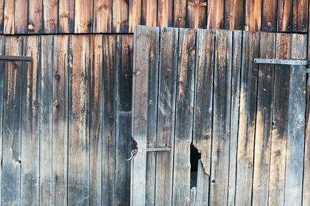 rough wooden door with rough structureの写真素材