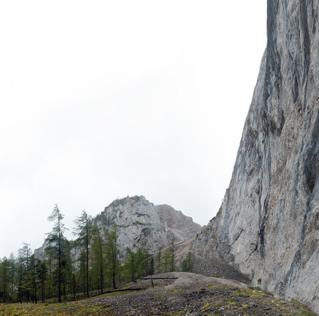High wall in the eastern alpsの写真素材