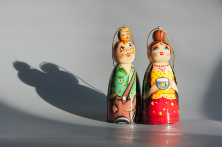 Two fairytale sisters, beautiful and uglyの写真素材