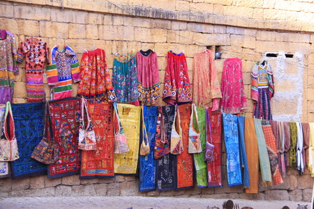 Clothes Shop in Jaisalmer. India. Rajastan, 5th, January, 2012のeditorial素材