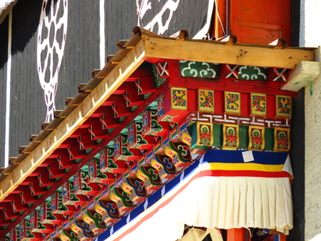 Songzanlin Lama Tibetan Temple in Zhongdian or Shangli La City. Travel in Zhongdian City , Yunnan Province, China in 2012, November 15thのeditorial素材