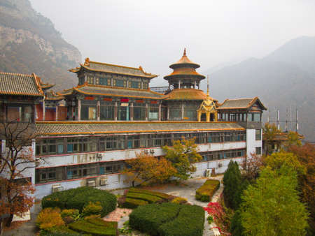 Mianshan Mountain the World Heritage, Many of Ancient Hanging Taoist Temples and caves. Pingyao...