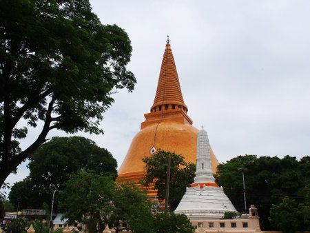 Phra Prathomchedi at Nakhon pathom. The Biggest Pogoda in the past of Thailand History.Nakhon Pathom, Thailand, 8th May.2022の写真素材
