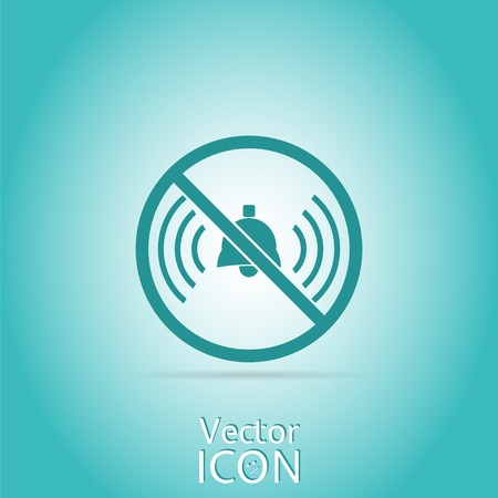 Turn off phone ringer icon. Made in vectorのイラスト素材
