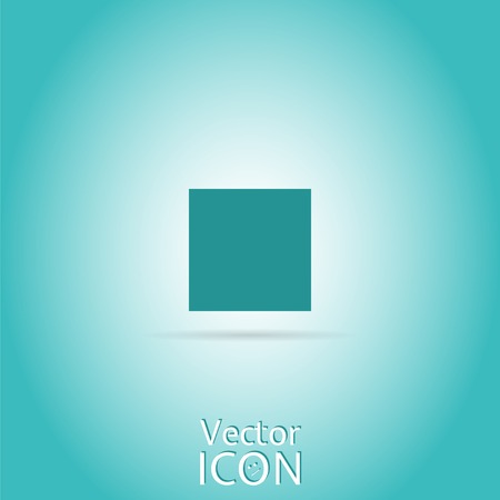 Stop icon. Media player. Flat style.のイラスト素材